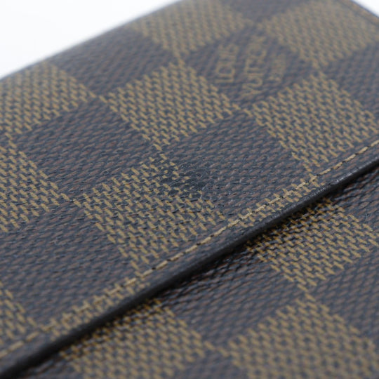 LOUIS VUITTON Bifold Wallet N61652 Damier canvas Brown W Hook Wallet  Porte BilletsCartes Crdit unisex(Unisex) Used Authentic