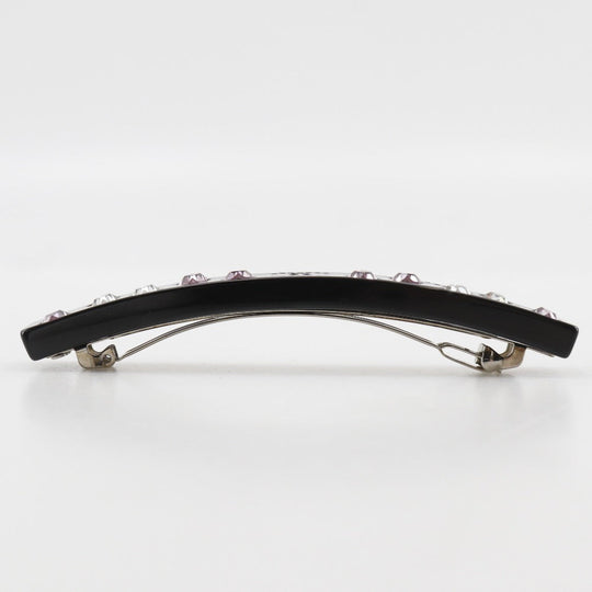 CHANEL Valletta Plastic, Rhinestone black heart COCO Mark Women Used Authentic