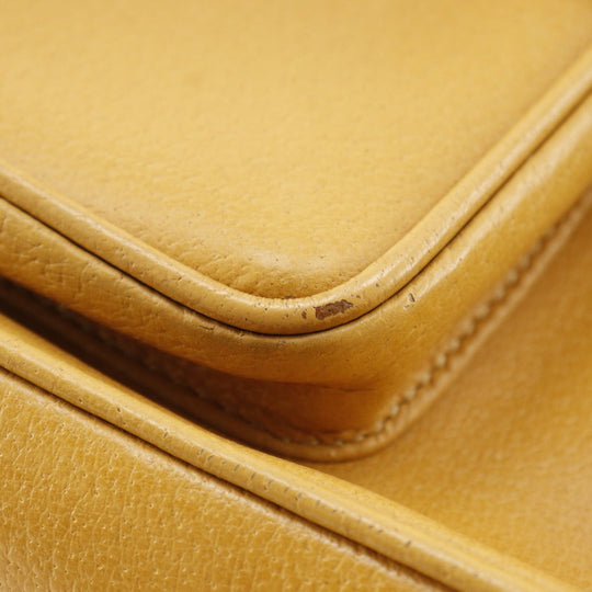 GUCCI Backpack 003.2058.0016 Calfskin yellow Bamboo Backpack Women Used Authentic