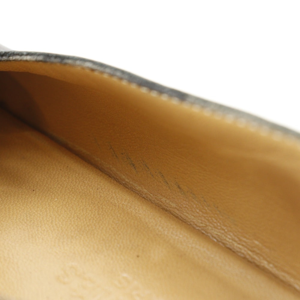 HERMES loafers Calfskin black 37 1/2 Hstitch Women 37 1/2 Used Authentic