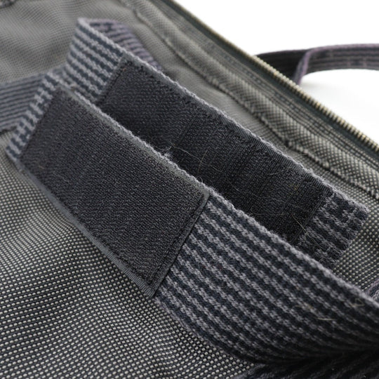 HERMES Business bag Nylon canvas gray Document bag Her Line unisex(Unisex) Used Authentic