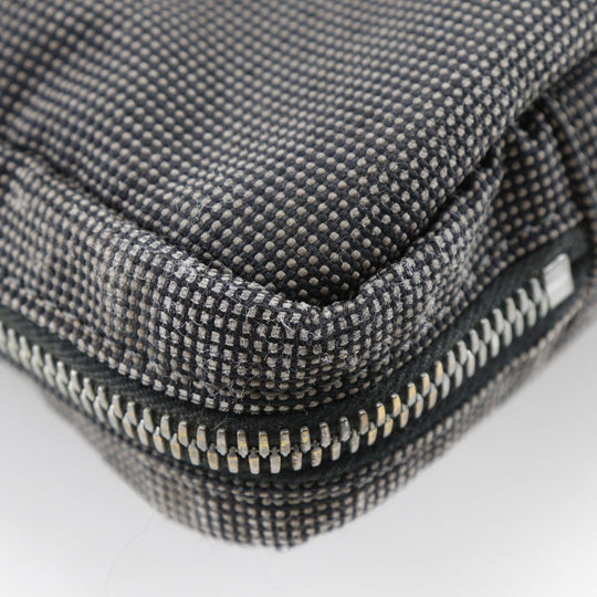 HERMES Business bag Nylon canvas gray Document bag Her Line unisex(Unisex) Used Authentic