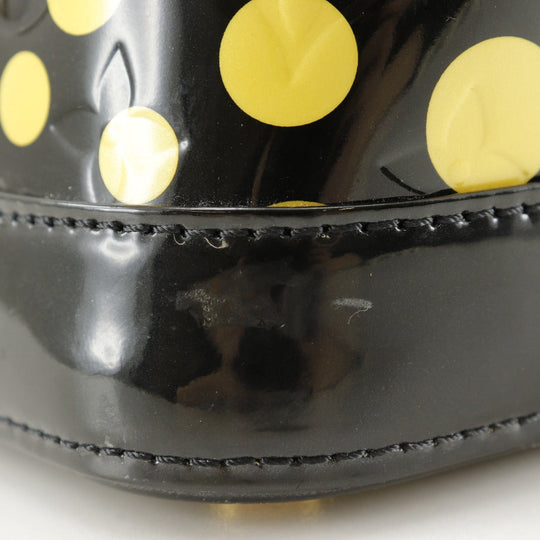 LOUIS VUITTON Handbag M91399 Vernis black Yayoi Kusama Vernis Dot Infinity LockitMM Women Used Authentic
