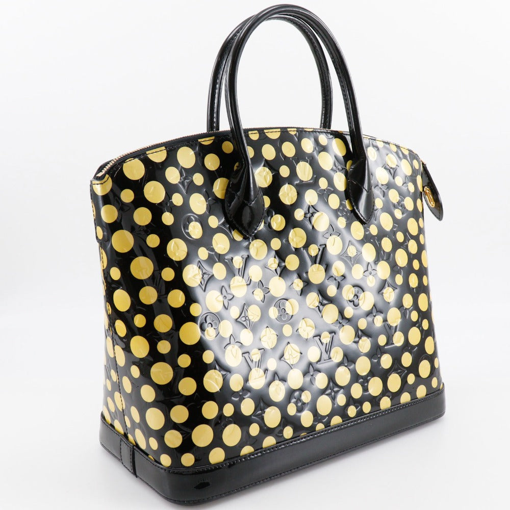 LOUIS VUITTON Handbag M91399 Vernis black Yayoi Kusama Vernis Dot Infinity LockitMM Women Used Authentic