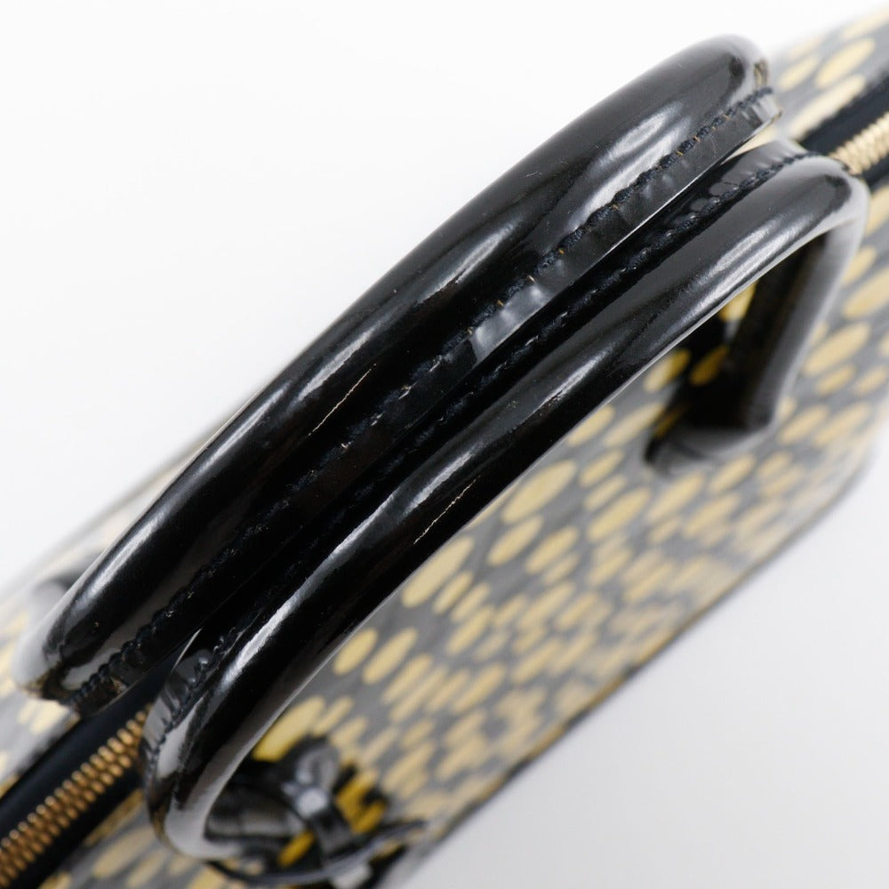 LOUIS VUITTON Handbag M91399 Vernis black Yayoi Kusama Vernis Dot Infinity LockitMM Women Used Authentic