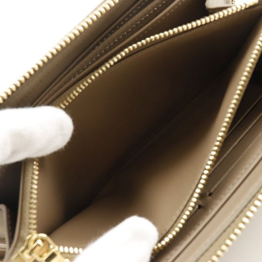 LOUIS VUITTON Long Wallet Purse M81511 lambskin Gurege Monogram Coussin Zippy wallet Women Used Authentic