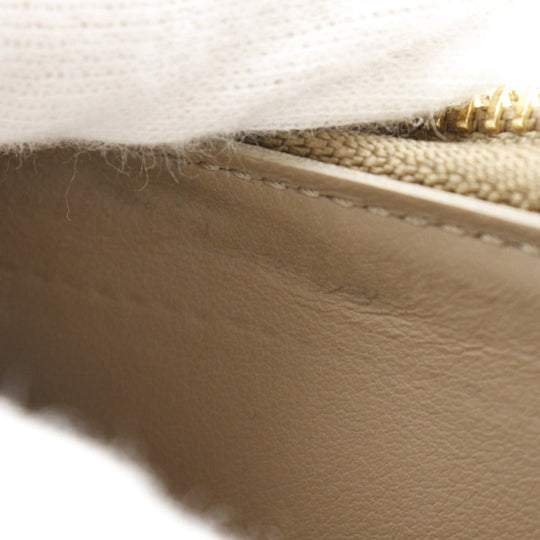 LOUIS VUITTON Long Wallet Purse M81511 lambskin Gurege Monogram Coussin Zippy wallet Women Used Authentic