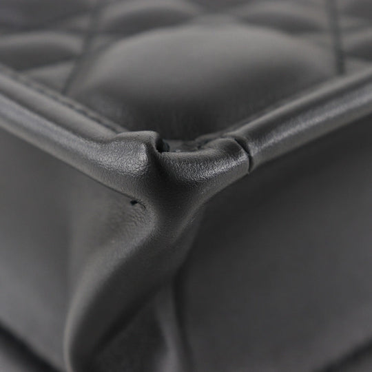 Dior Handbag Calfskin black 2WAYShoulder macro cannage Book tote mini Women Used Authentic