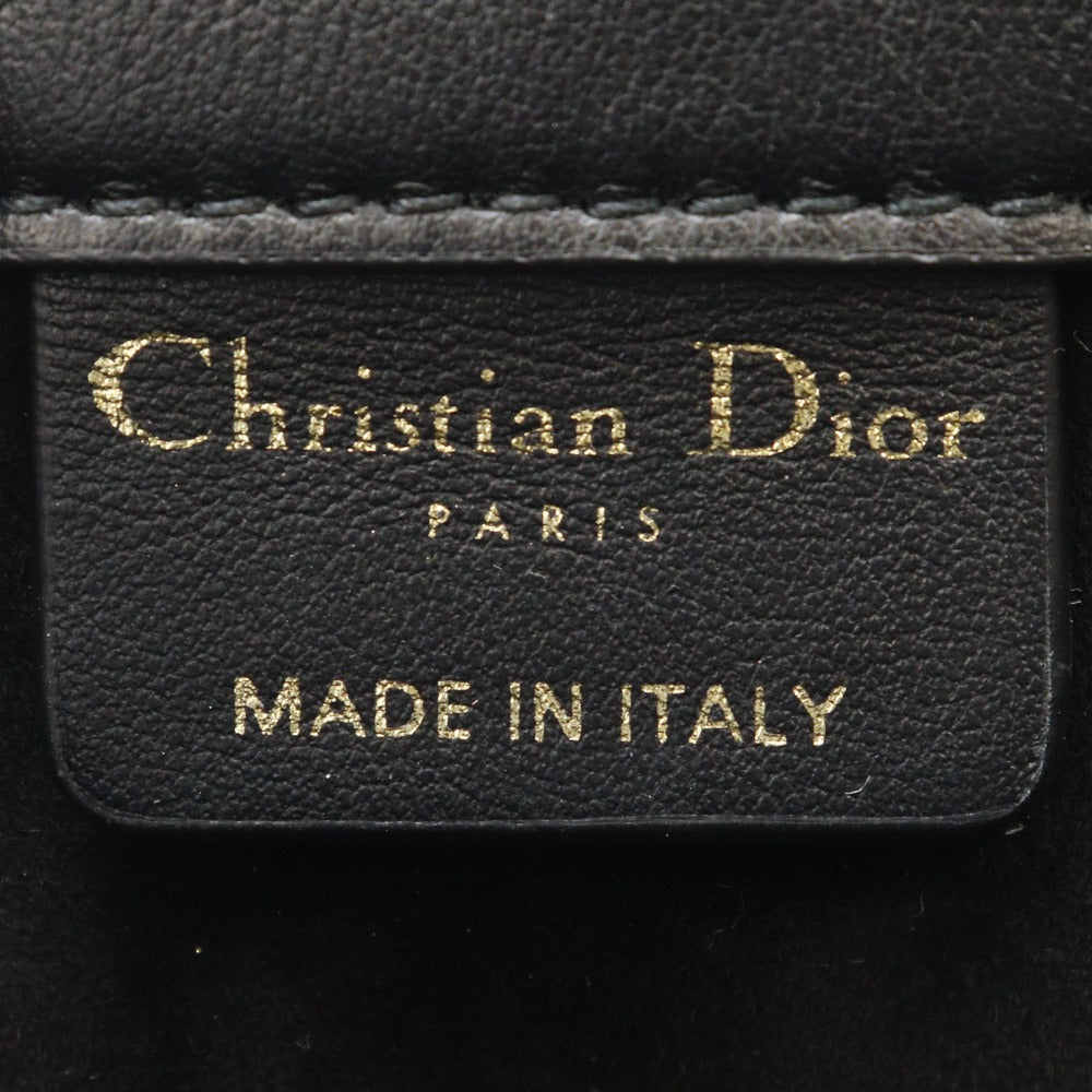Dior Handbag Calfskin black 2WAYShoulder macro cannage Book tote mini Women Used Authentic