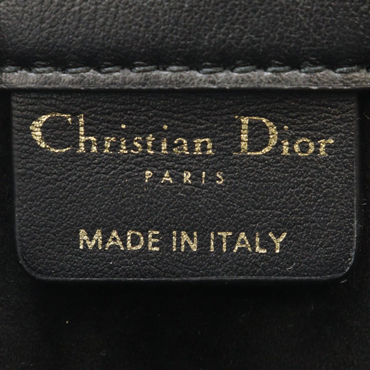 Dior Handbag Calfskin black 2WAYShoulder macro cannage Book tote mini Women Used Authentic