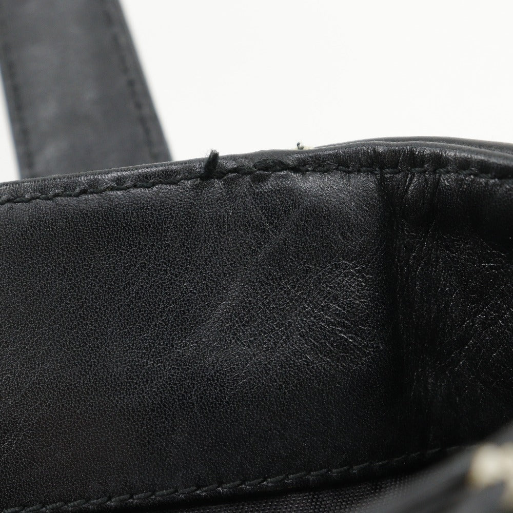 CHANEL Handbag A18126 Calfskin black Wild Stitch Tote Women Used Authentic