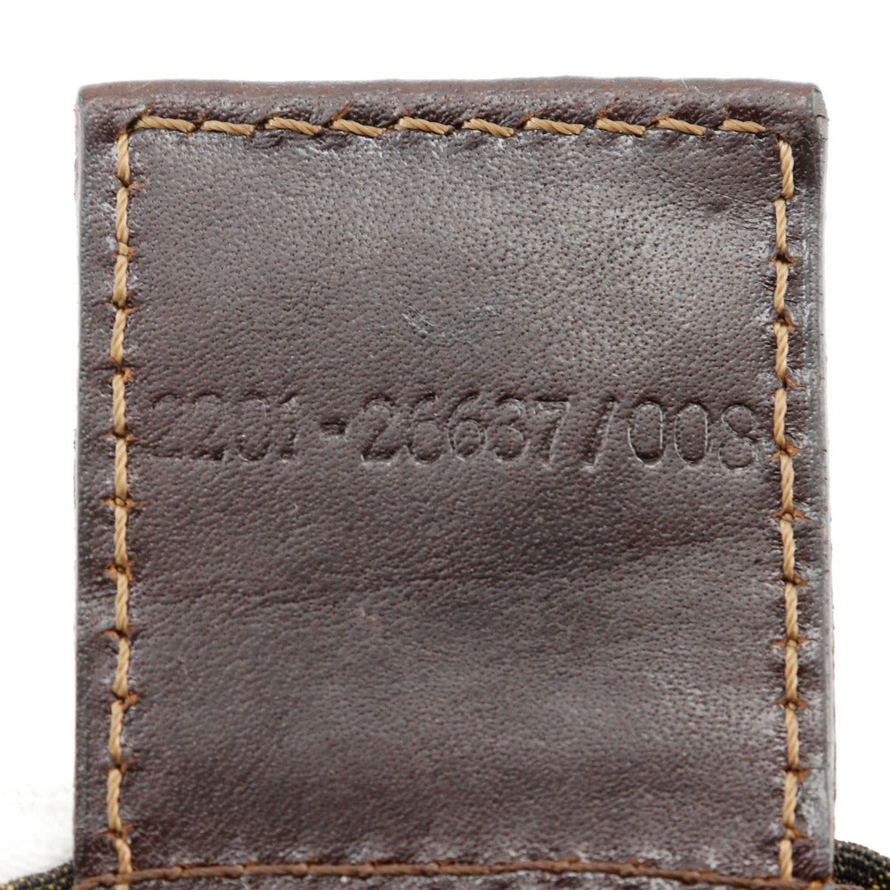FENDI Shoulder Bag Nylon canvas Brown one belt Zucca