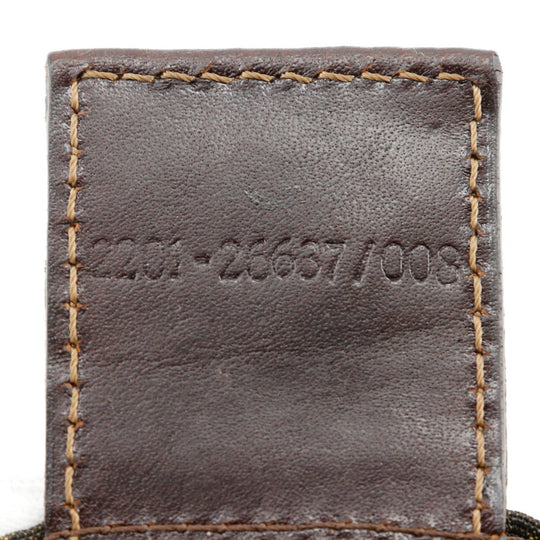 FENDI Shoulder Bag Nylon canvas Brown one belt Zucca