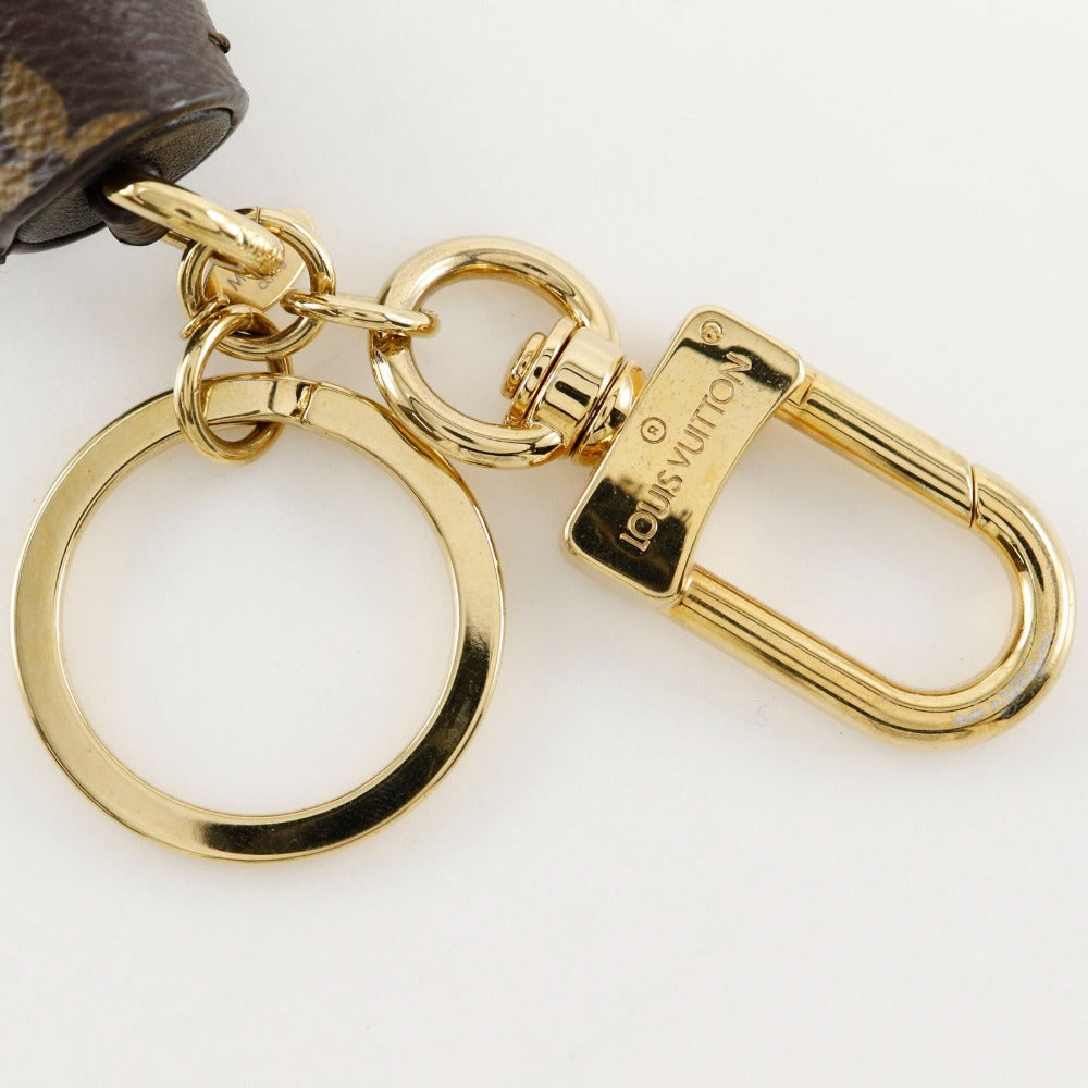 LOUIS VUITTON key ring MP1768 Monogram canvas Brown Bag charm Tassel unisex(Unisex) Used Authentic