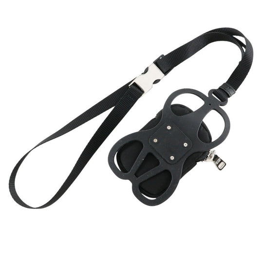 PRADA 1ZT016 2DMJ Nylon black Smartphone holder with pouch unisex(Unisex) Used Authentic