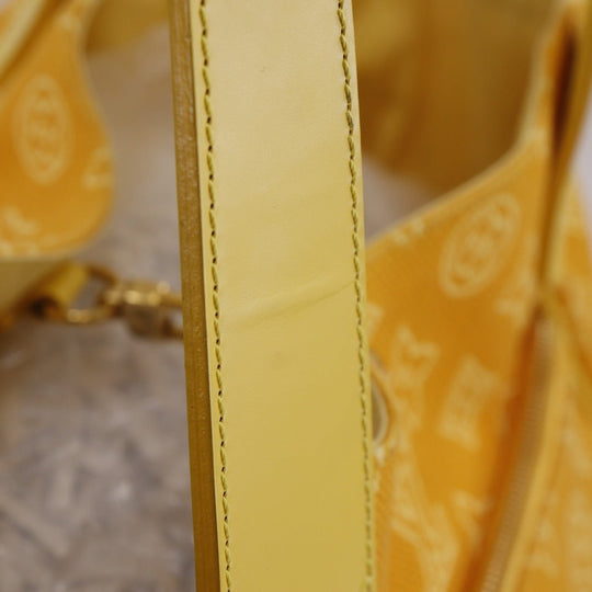 LOUIS VUITTON Tote Bag M95989 canvas yellow Monogram beach line Hippo Ipanema GM Women Used Authentic