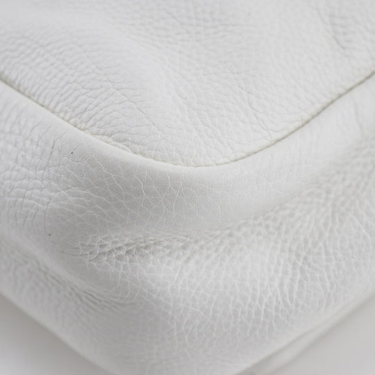 CHANEL Shoulder Bag A46041 lambskin white Double chain COCO Mark ChainShoulder Women Used Authentic