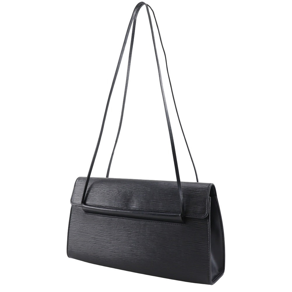 LOUIS VUITTON Shoulder Bag M52022 Epi Leather black Dinar Women Used Authentic