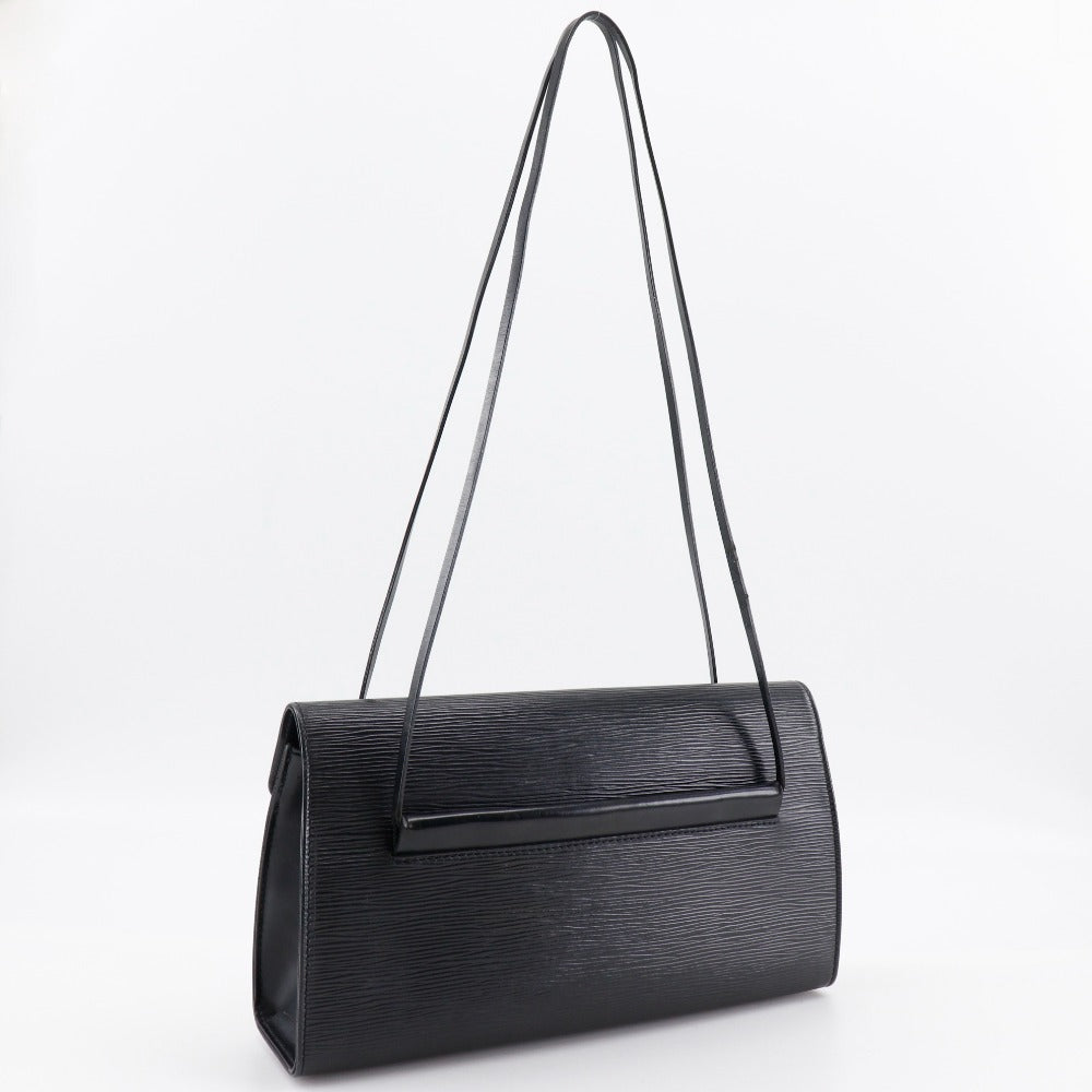 LOUIS VUITTON Shoulder Bag M52022 Epi Leather black Dinar Women Used Authentic