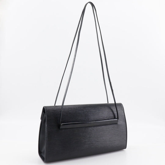 LOUIS VUITTON Shoulder Bag M52022 Epi Leather black Dinar Women Used Authentic