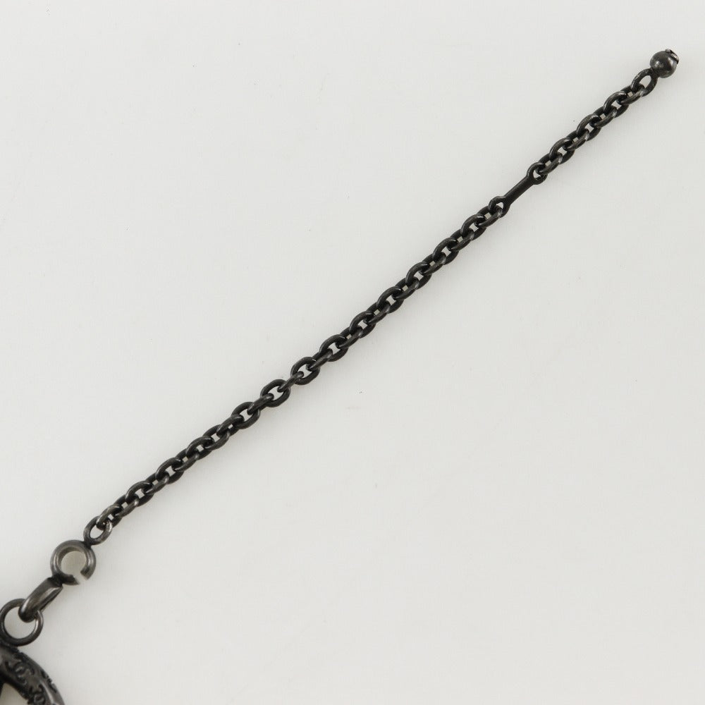CHANEL charm metallic black COCO Mark Women Used Authentic