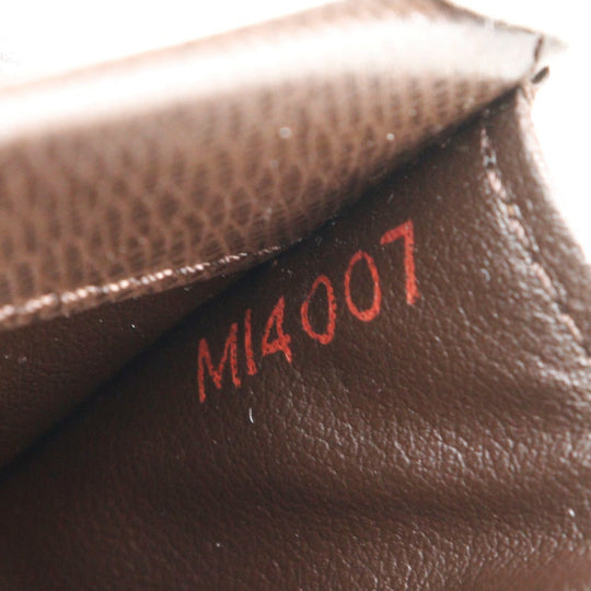 LOUIS VUITTON Coin case N61930 Damier canvas Brown Portonet Plat unisex(Unisex) Used Authentic