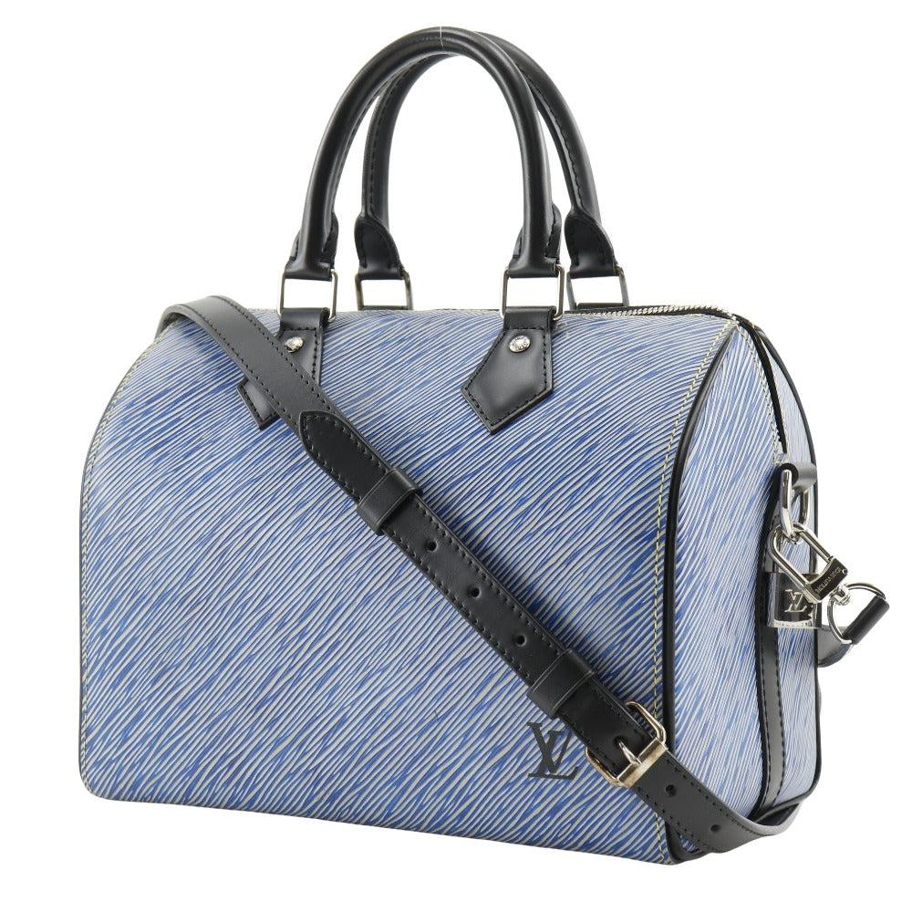 LOUIS VUITTON Handbag M51280 Epi Leather Blue 2WAYShoulder Speedy bandouliere 25 Women Used Authentic