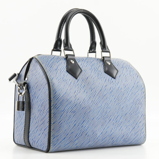 LOUIS VUITTON Handbag M51280 Epi Leather Blue 2WAYShoulder Speedy bandouliere 25 Women Used Authentic