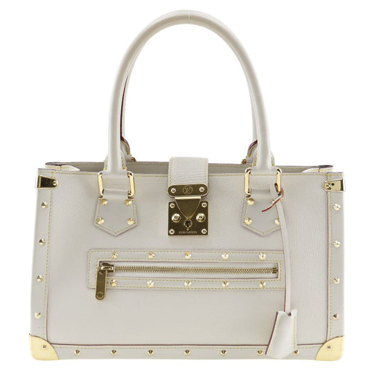 LOUIS VUITTON Handbag M91815 Goatskin Bron (White) Suhali line Fabreau Women Used Authentic