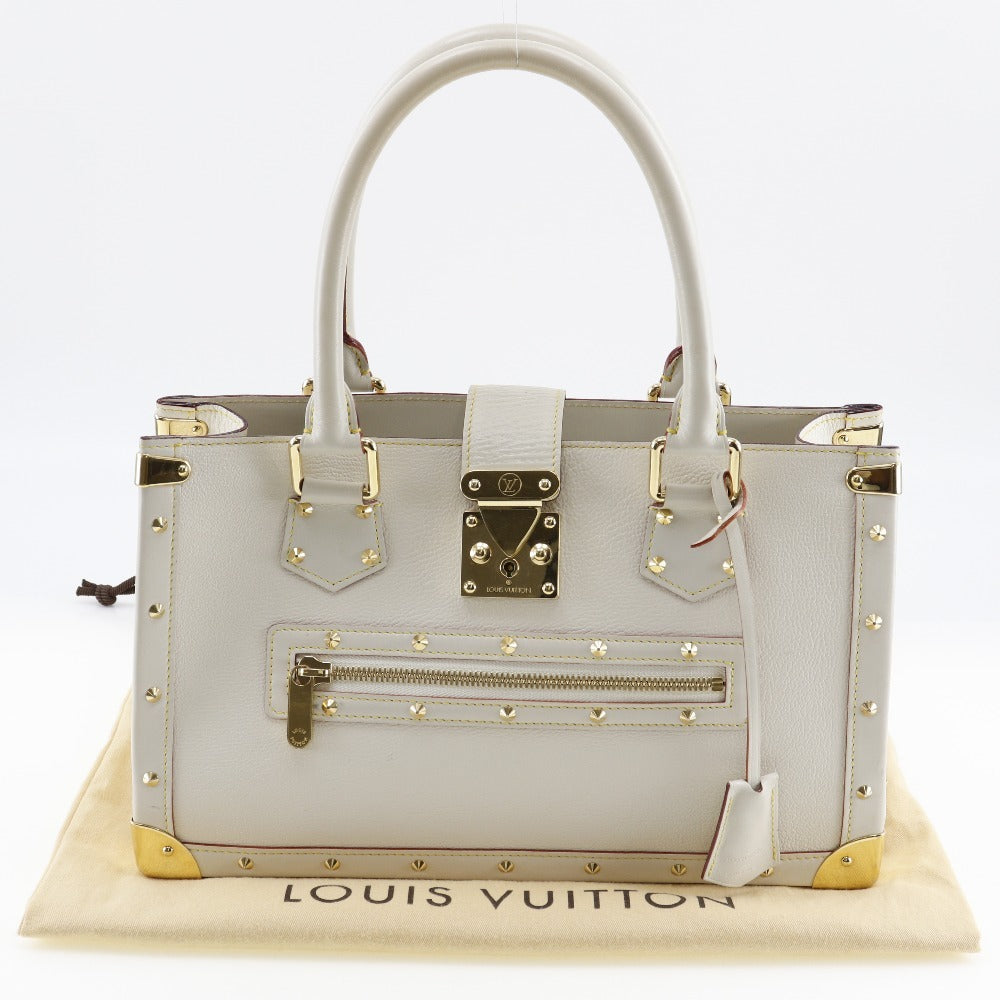 LOUIS VUITTON Handbag M91815 Goatskin Bron (White) Suhali line Fabreau Women Used Authentic