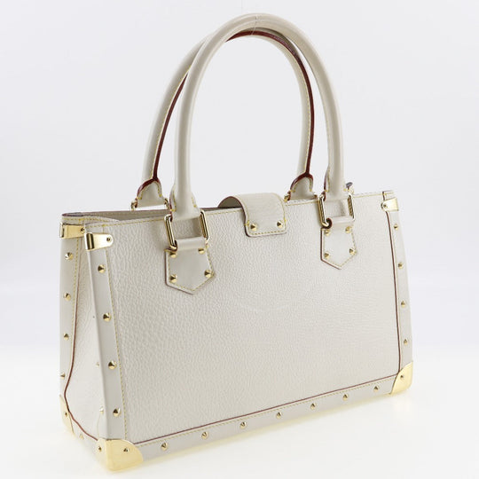LOUIS VUITTON Handbag M91815 Goatskin Bron (White) Suhali line Fabreau Women Used Authentic
