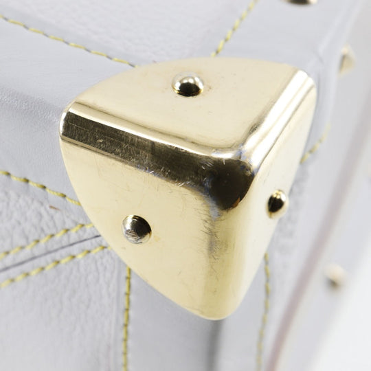 LOUIS VUITTON Handbag M91815 Goatskin Bron (White) Suhali line Fabreau Women Used Authentic