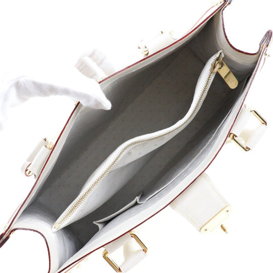 LOUIS VUITTON Handbag M91815 Goatskin Bron (White) Suhali line Fabreau Women Used Authentic