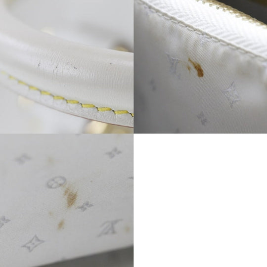 LOUIS VUITTON Handbag M91815 Goatskin Bron (White) Suhali line Fabreau Women Used Authentic