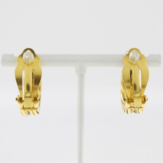 CHANEL Earring Plated Gold gold Women Used Authentic