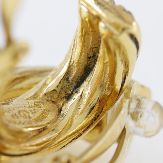 CHANEL Earring Plated Gold gold Women Used Authentic