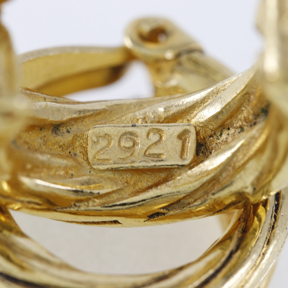 CHANEL Earring Plated Gold gold Women Used Authentic
