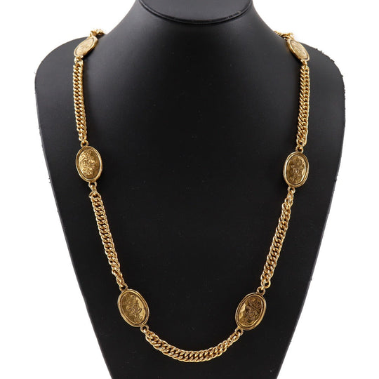 CHANEL Necklace Plated Gold gold Women Used Authentic