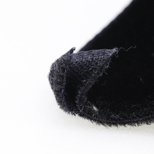 CHANEL Brooch Velor black ribbon Women Used Authentic