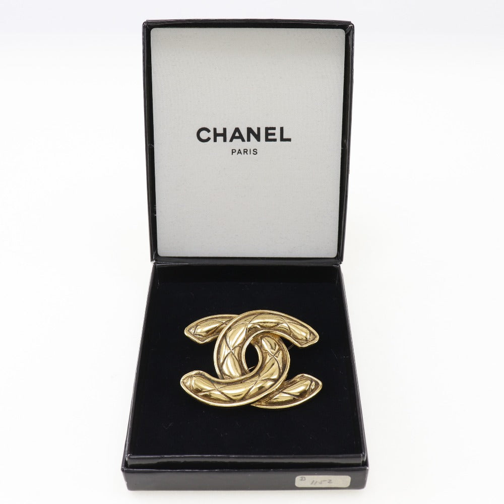CHANEL Brooch Plated Gold gold COCO Mark Women Used Authentic