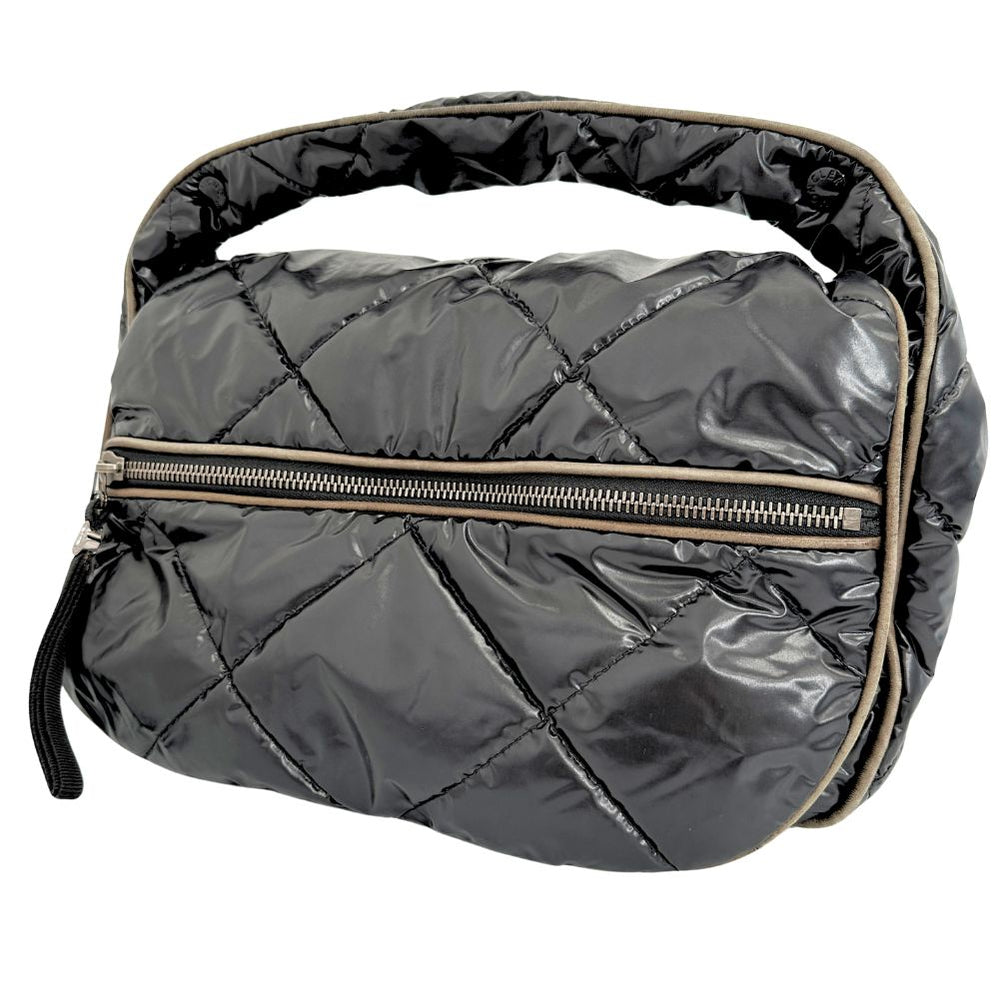 MONCLER Shoulder Bag Nylon black Women Used Authentic