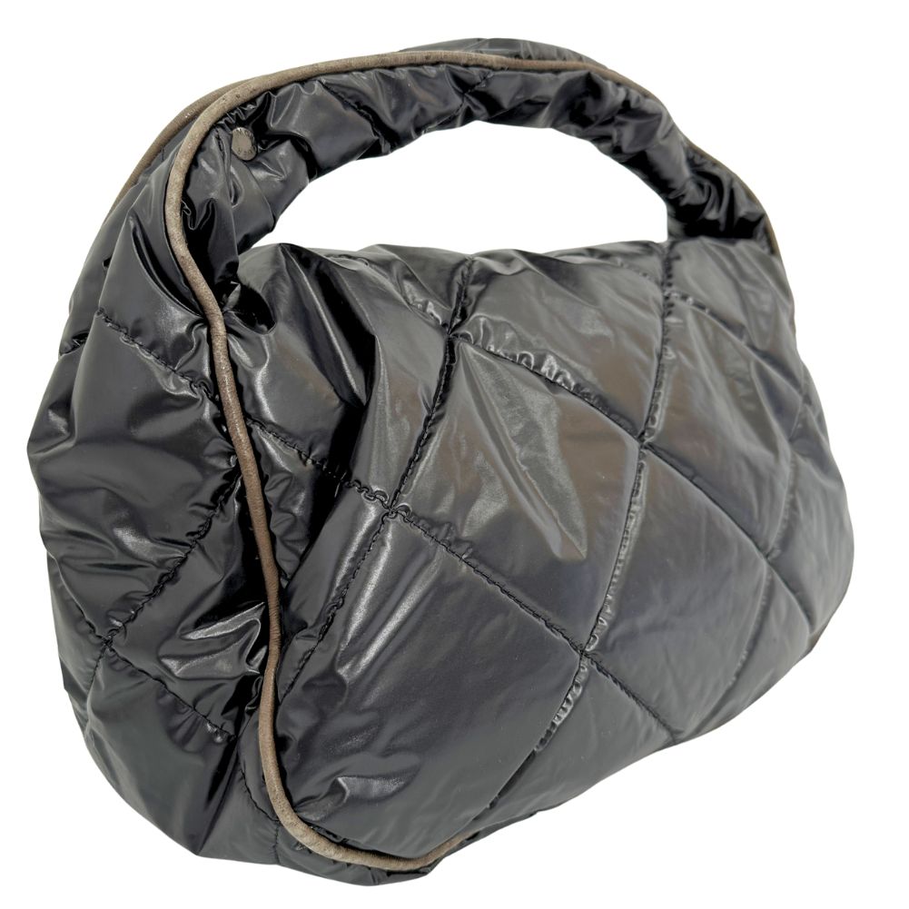 MONCLER Shoulder Bag Nylon black Women Used Authentic