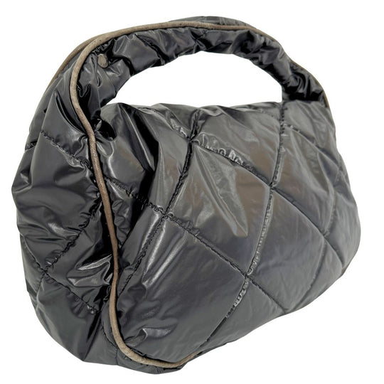 MONCLER Shoulder Bag Nylon black Women Used Authentic