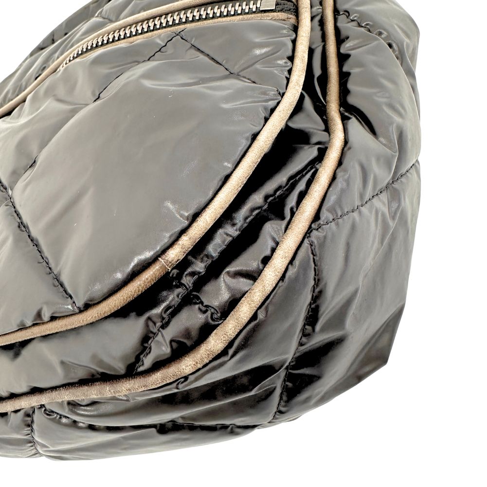 MONCLER Shoulder Bag Nylon black Women Used Authentic