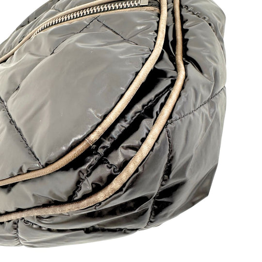 MONCLER Shoulder Bag Nylon black Women Used Authentic