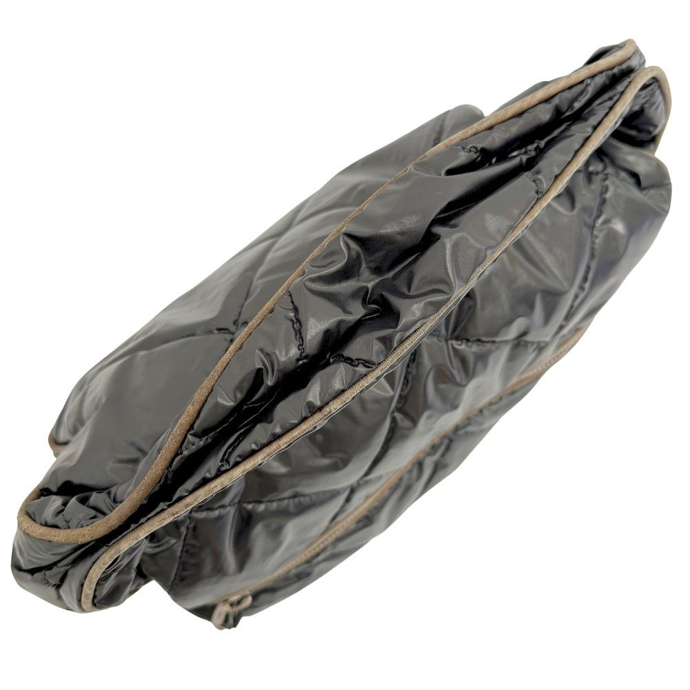 MONCLER Shoulder Bag Nylon black Women Used Authentic