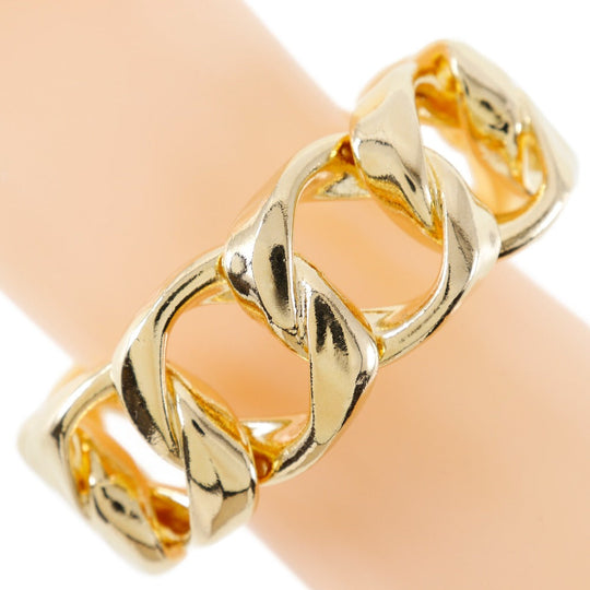 CHANEL Bangle Plated Gold gold Women Used Authentic