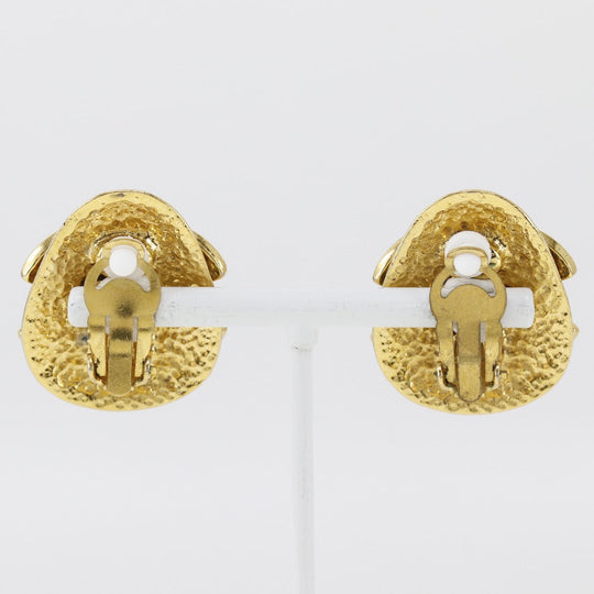 CHANEL Earring Plated Gold gold vintage COCO Mark Women Used Authentic
