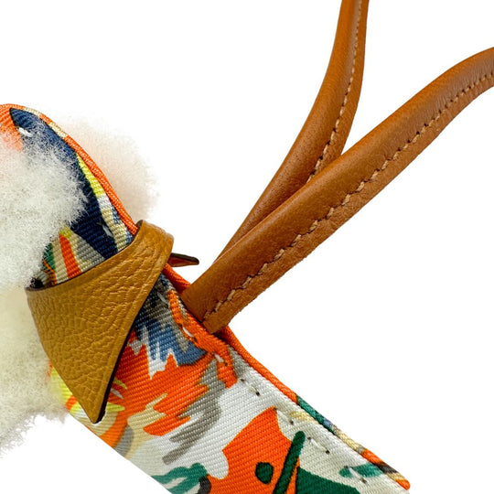 HERMES charm leather white padialoha unisex(Unisex) Used Authentic