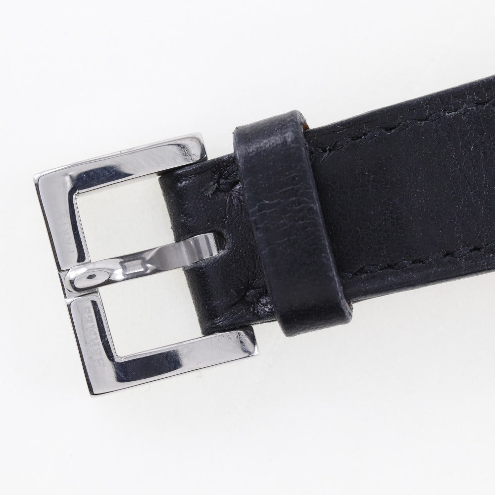 HERMES Watches Quartz PA1.220 Stainless Steel , Leather gold paprika White dial Women Used Authentic